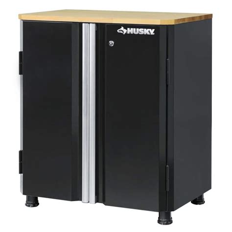 husky ready-to-assemble 24-gauge steel 2-door garage base cabinet|husky double door garage.